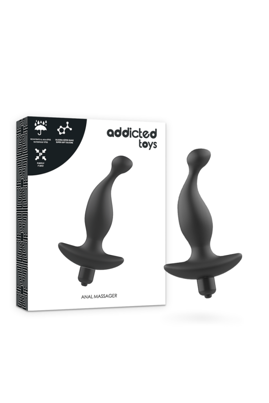 ADDICTED TOYS - MASSAGGIATORE ANALE CON VIBRAZIONE NERAMODELLO 1