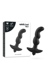 ADDICTED TOYS - MASSAGGIATORE ANALE CON VIBRAZIONE NERA MODELLO 2