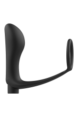 ADDICTED TOYS - ANELLO PER PENE CON TELECOMANDO PLUG ANALE NERO RICARICABILE