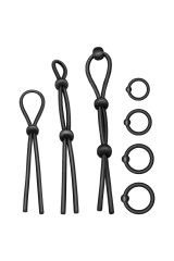 ADDICTED TOYS - SET DI ANELLI PER IL CAZZO FLESSIBILI IN SILICONE 7 PEZZI