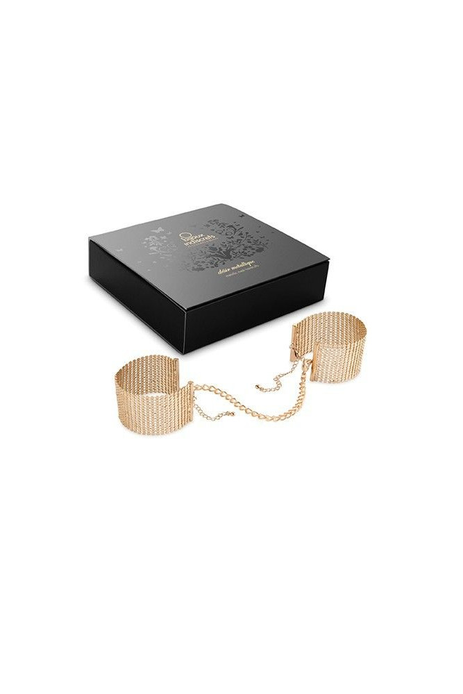 BIJOUX - DÉSIR MÉTALLIQUE MANETTE IN RETE DI METALLO DORATO