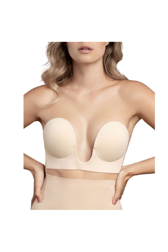 BYE-BRA - REGGISENO SENZA MANIGLIE EN U BEIGE COPPA E