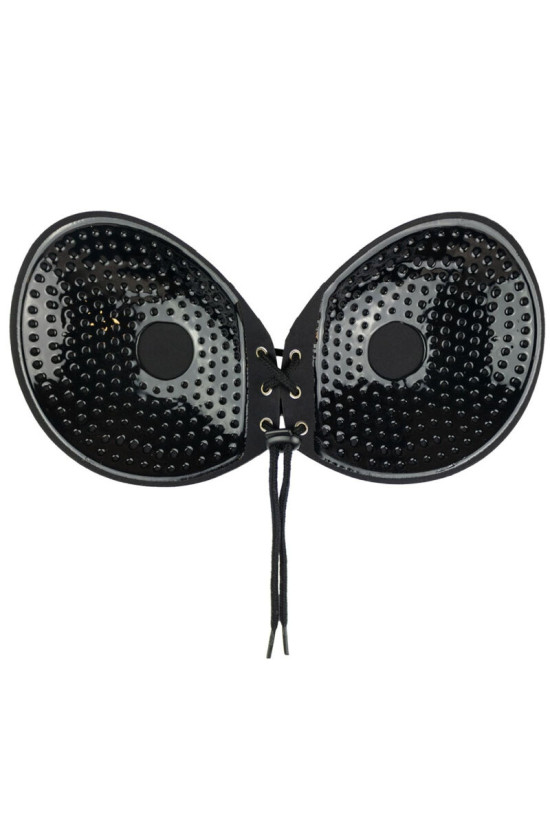 BYE-BRA - REGGISENO ADHESIVO ENTRELAZADO NERO COPPA A