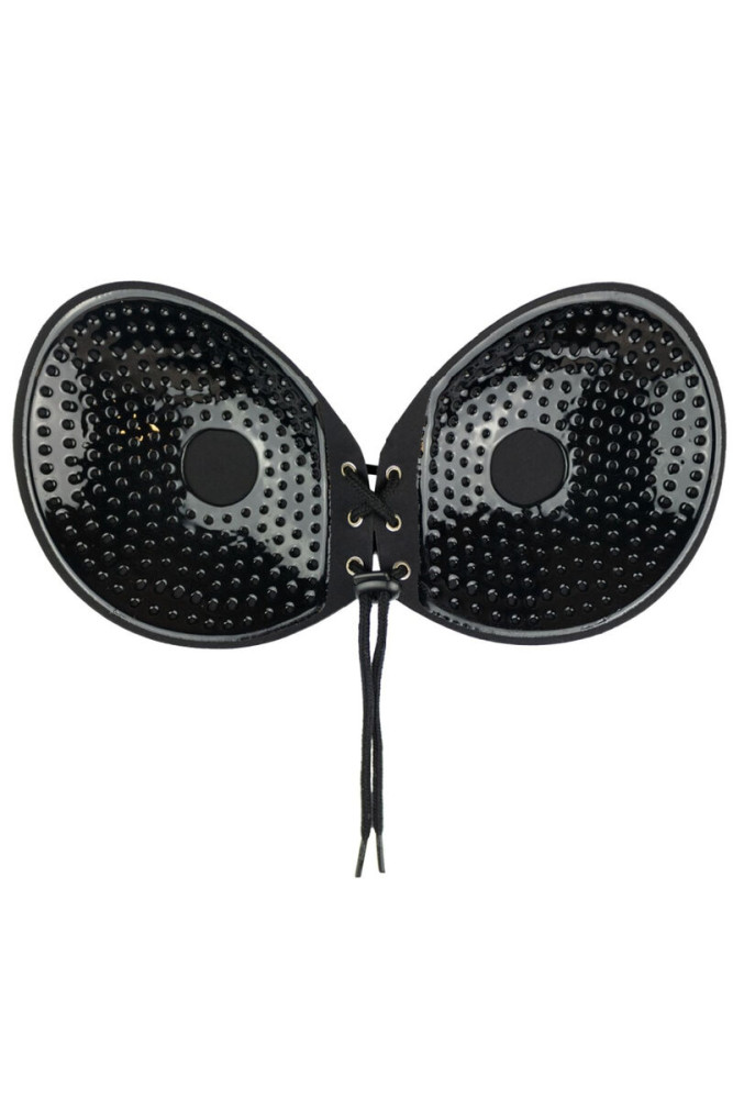 BYE-BRA - REGGISENO ADHESIVO ENTRELAZADO NERO COPPA C