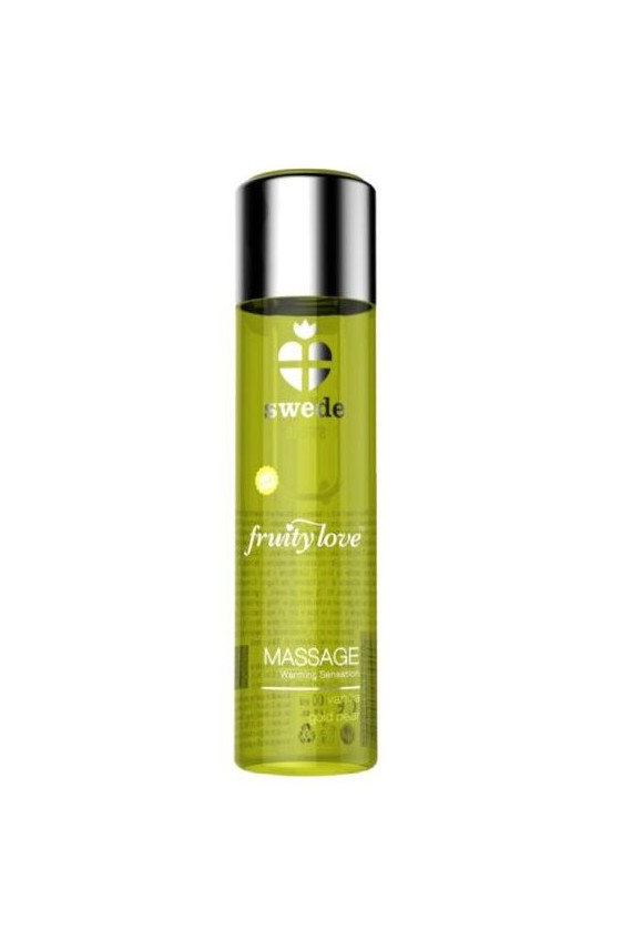 SWEDE - FRUITY LOVE OLIO DA MASSAGGIO EFFETTO RISCALDANTE VANIGLIA E PERA ORO 60 ML.
