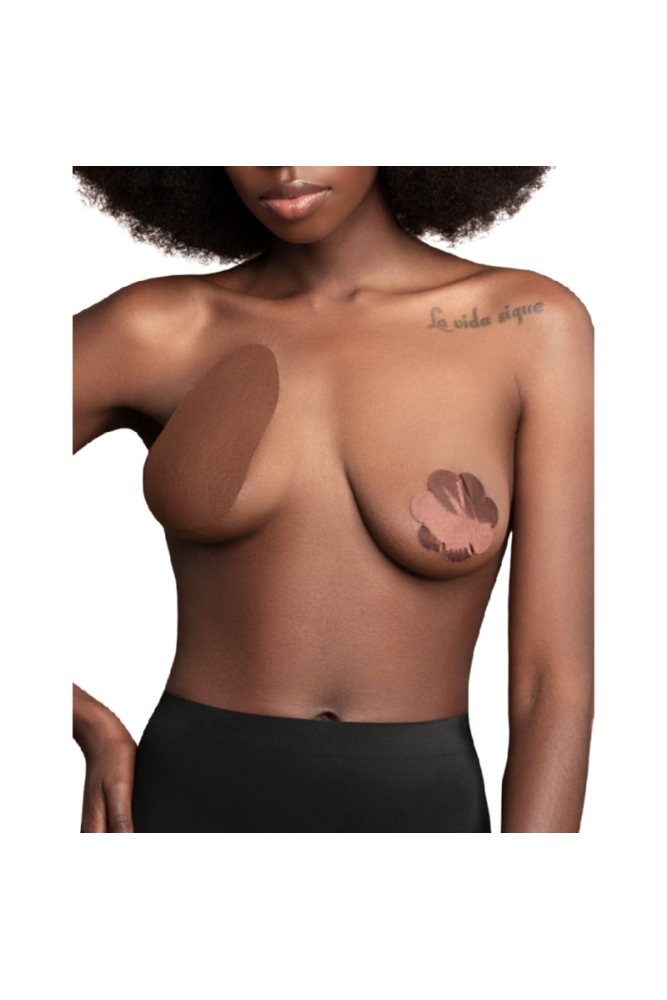 BYE-BRA - POTENZIATORE DEL SENO + 3 PAIA DI SATI MARRONE COPPA F/H