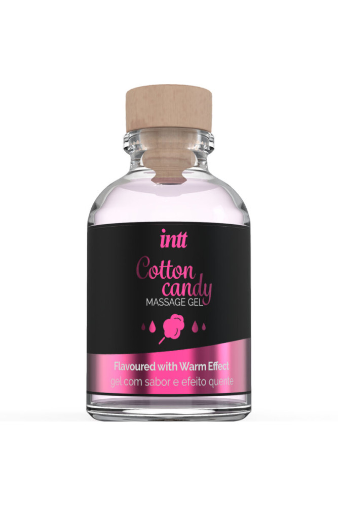 INTT MASSAGE & ORAL SEX - GEL DA MASSAGGIO AL GUSTO DI CANDY COTONE CON EFFETTO RISCALDANTE