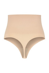 BYE-BRA - FAJA SENZA CUCITURE STILE PERIZOMA BEIGE MISURARE M