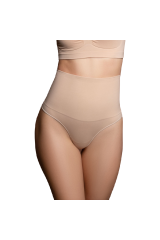 BYE-BRA - FAJA SENZA CUCITURE STILE PERIZOMA BEIGE MISURARE XL