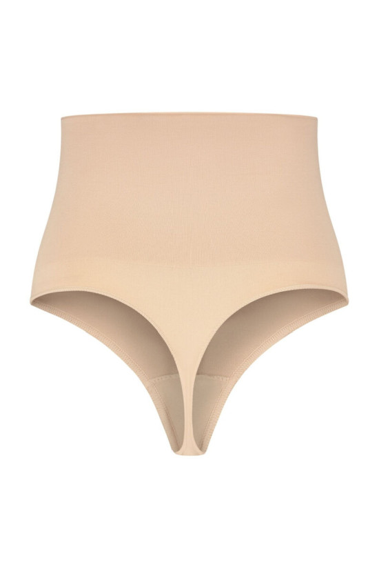 BYE-BRA - FAJA SENZA CUCITURE STILE PERIZOMA BEIGE MISURARE XXL