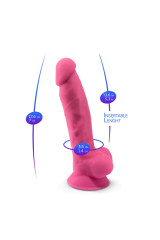 SILEXD - MODELLO 1 PENE REALISTICO SILICONE PREMIUM SILEXPAN ROSA FLUORESCENTE 17
