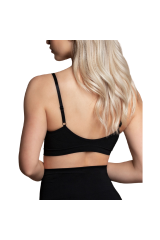 BYE-BRA - MEDIUM CONTROL REGGISENO SENZA CUCITURE NERO MISURARE L