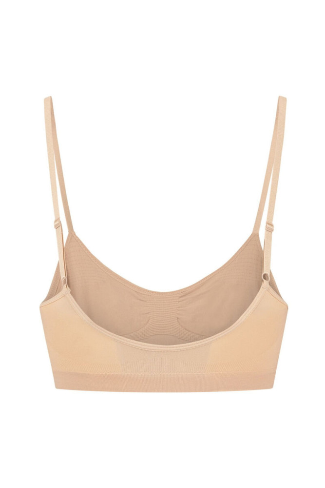 BYE-BRA - MEDIUM CONTROL REGGISENO SENZA CUCITURE BEIGE MISURARE XL