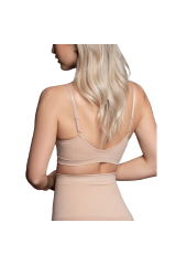 BYE-BRA - MEDIUM CONTROL REGGISENO SENZA CUCITURE BEIGE MISURARE XXL