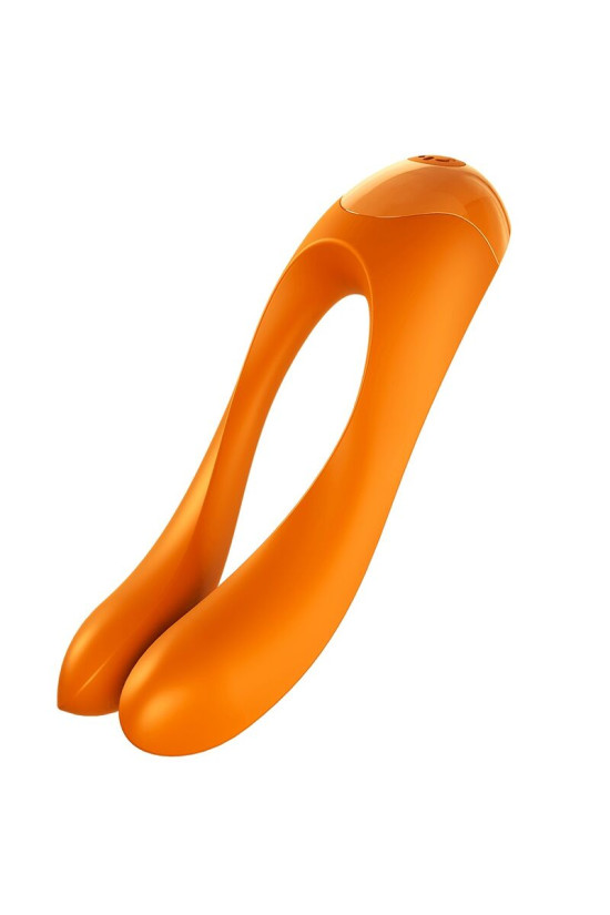 SATISFYER - VIBRATORE DA DITO CANDY CANE ARANCIONE