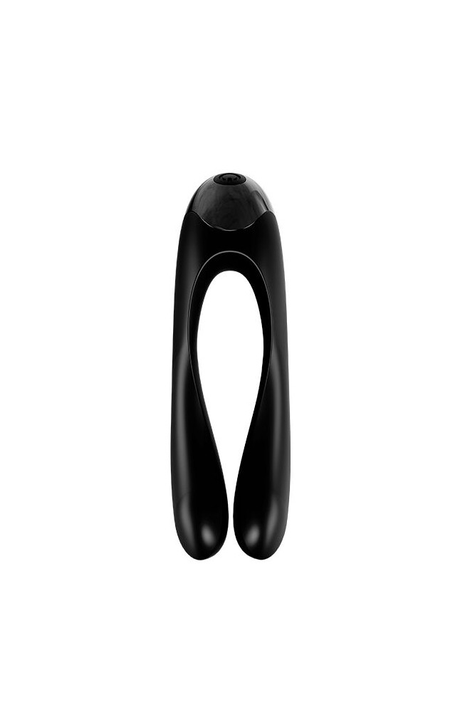 SATISFYER - VIBRATORE DA DITO CANDY CANE NERO