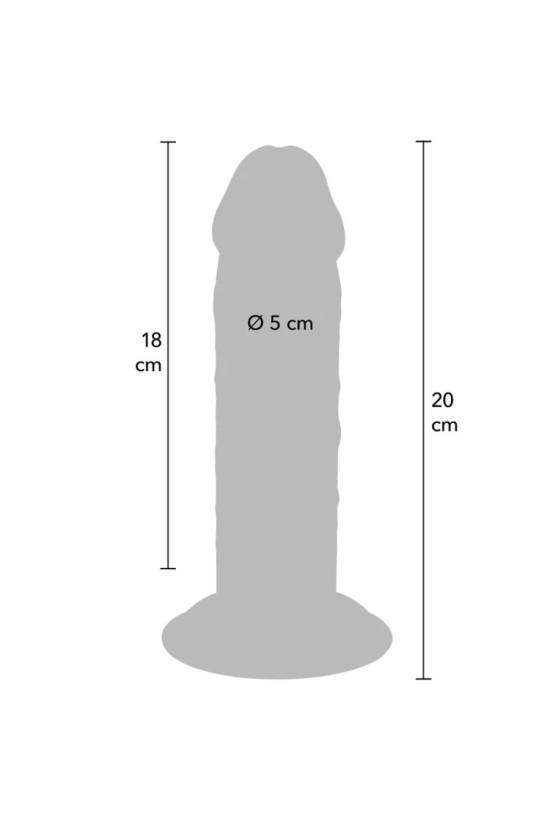 GET REAL - DONG DELUXE IN TPE A DOPPIA DENSITÀ 20 CM