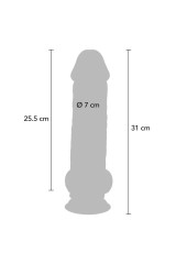 GET REAL - PENE REALISTICO DELUXE CON TESTICOLI EXTRA SPESSI 31 CM
