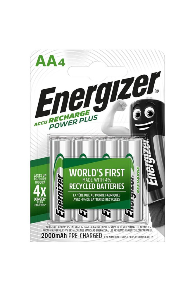 ENERGIZER - BATTERIE RICARICABILI AA4 BLISTER 4