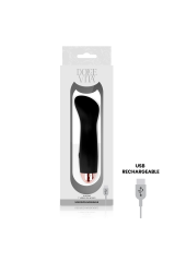 DOLCE VITA - VIBRATORE RICARICABILE ONE BLACK 10 VELOCITÀ