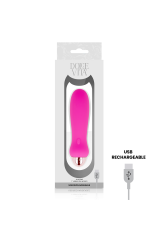 DOLCE VITA - VIBRATORE RICARICABILE CINQUE ROSA 7 VELOCITÀ