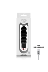DOLCE VITA - VIBRATORE RICARICABILE SEI NERO 7 VELOCITÀ