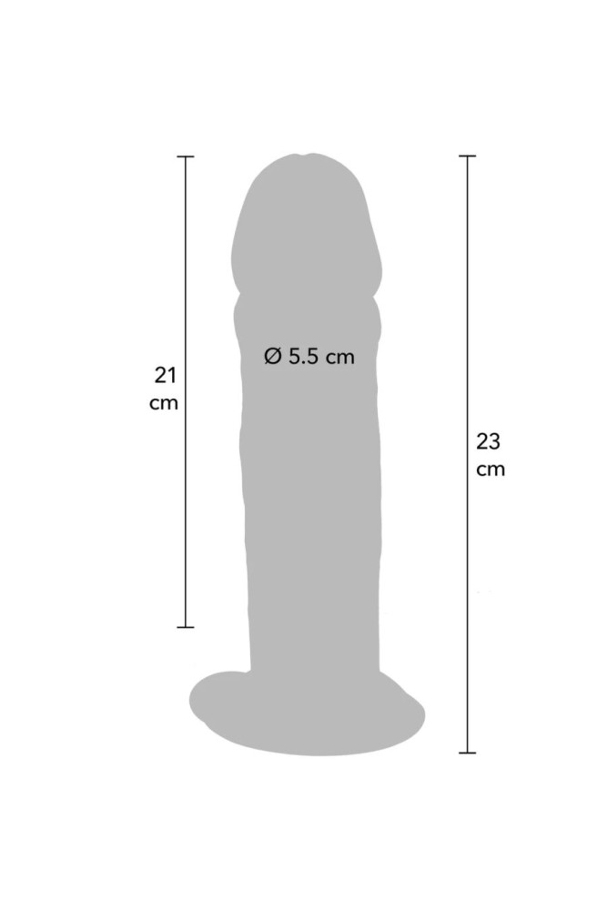 GET REAL - DONG DELUXE IN TPE A DOPPIA DENSITÀ 23 CM