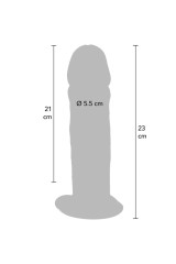 GET REAL - DONG DELUXE IN TPE A DOPPIA DENSITÀ 23 CM