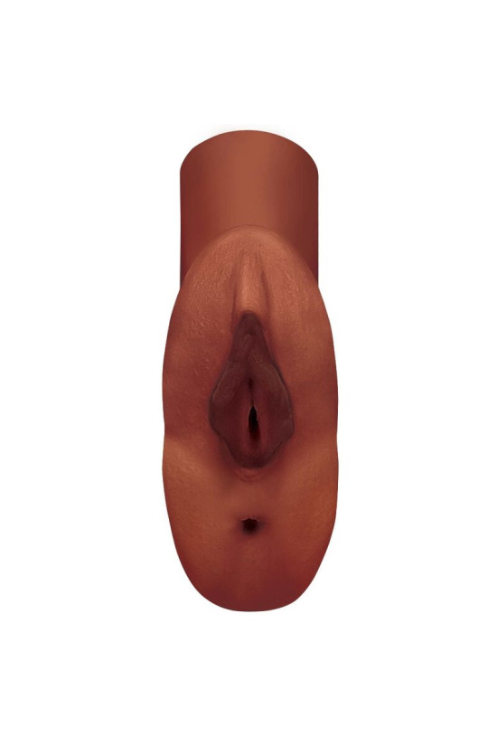 PDX PLUS - FIGA PERFETTA DOPPIO STROKER MASTURBATORE VAGINA E ANO MARRONE