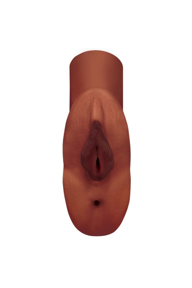 PDX PLUS - FIGA PERFETTA DOPPIO STROKER MASTURBATORE VAGINA E ANO MARRONE