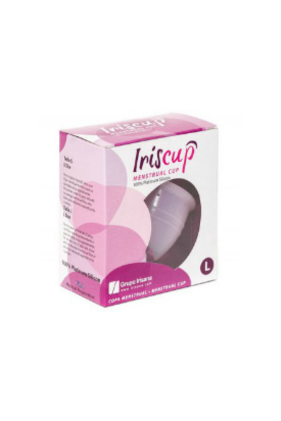 IRISCUP - COPPA MESE GRANDE ROSA + SACCHETTO STERILIZZATORE GRATUITO