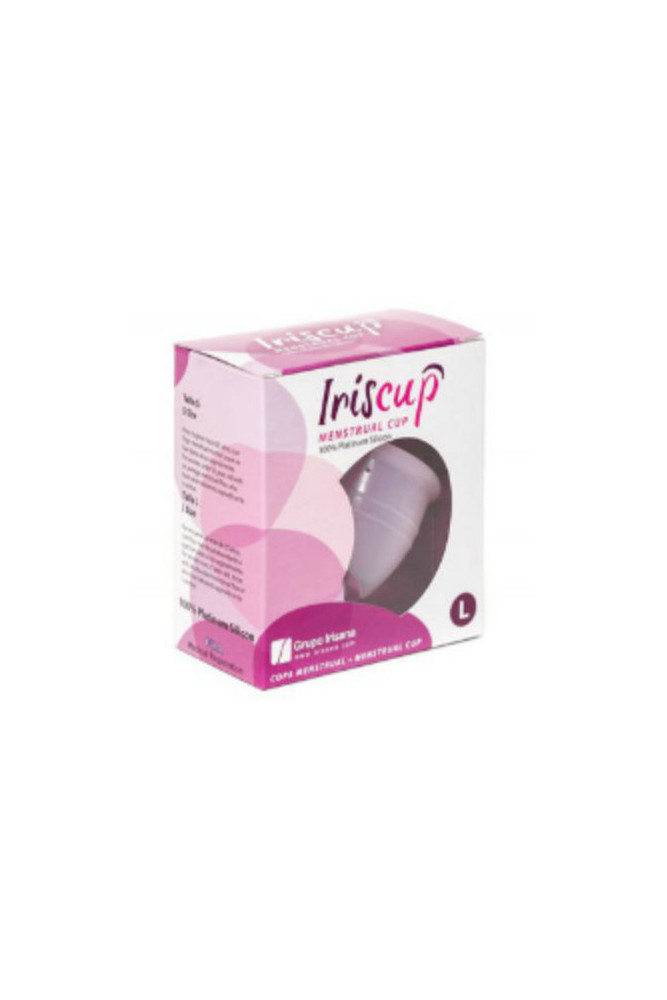 IRISCUP - COPPA MESE GRANDE ROSA + SACCHETTO STERILIZZATORE GRATUITO