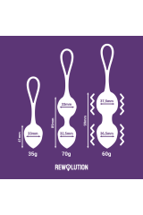 REWOLUTION - REWOBEADS SFERE VIBRANTI TELECOMANDO CON TECNOLOGIA WATCHME