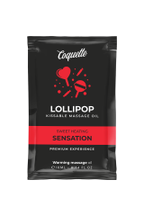 COQUETTE CHIC DESIRE - OLIO DA MASSAGGIO POCKET KISSABLE CON EFFETTO CALORE LOLLIPOP 10 ML