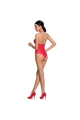 PASSION - WOMAN BS088 BODYSTOCKING ROSSO TAGLIA UNICA