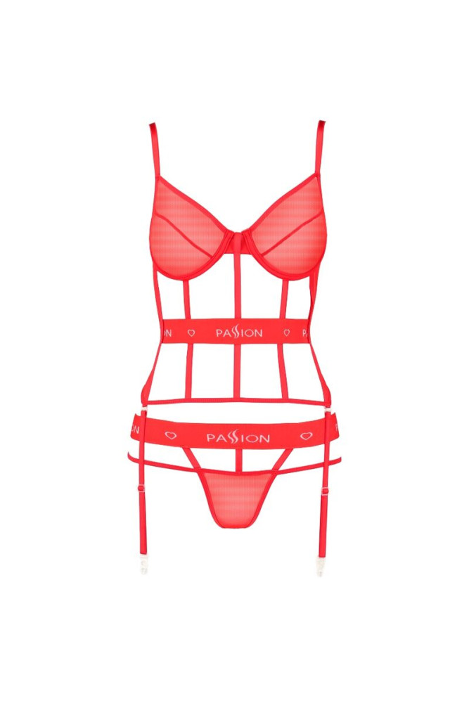 PASSION - CORSETTO KYOKA - ROSSO L/XL