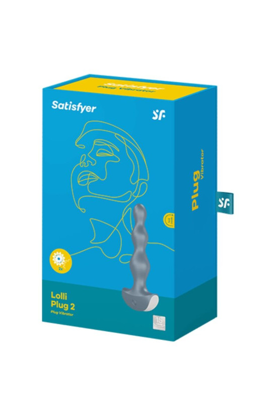 SATISFYER - VIBRATORE LOLLI PLUG 2 GRIGIO