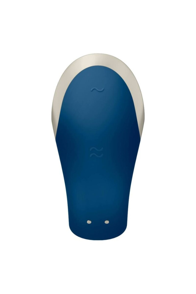 SATISFYER - VIBRATORE DOUBLE LOVE PARTNER DI LUSSO BLU