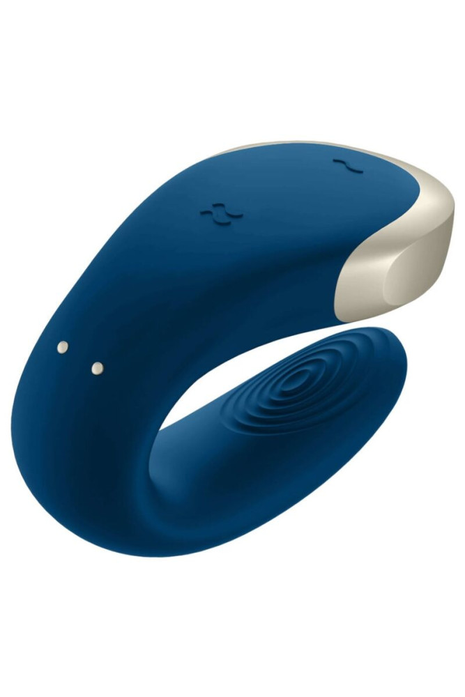 SATISFYER - VIBRATORE DOUBLE LOVE PARTNER DI LUSSO BLU