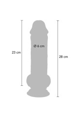 GET REAL - PENE REALISTICO DELUXE CON TESTICOLI EXTRA SPESSI 28 CM