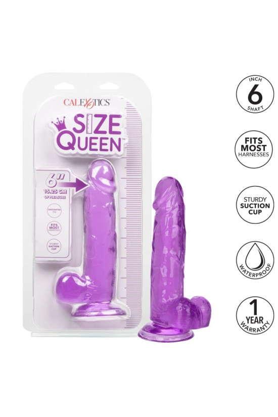 CALEXOTICS - DILDO REGINA TAGLIA VIOLA 15.3 CM