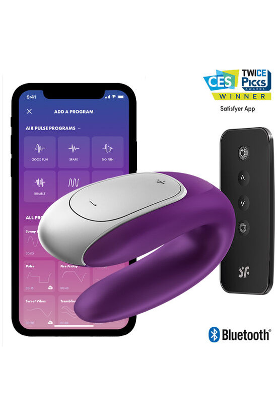SATISFYER - VIBRATORE DOPPIO PARTNER DIVERTENTE VIOLA