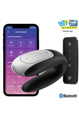 SATISFYER - VIBRATORE DOUBLE FUN PARTNER NERO