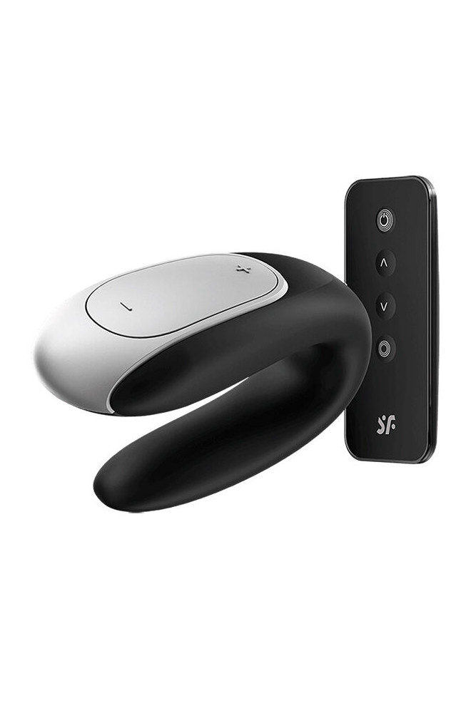 SATISFYER - VIBRATORE DOUBLE FUN PARTNER NERO