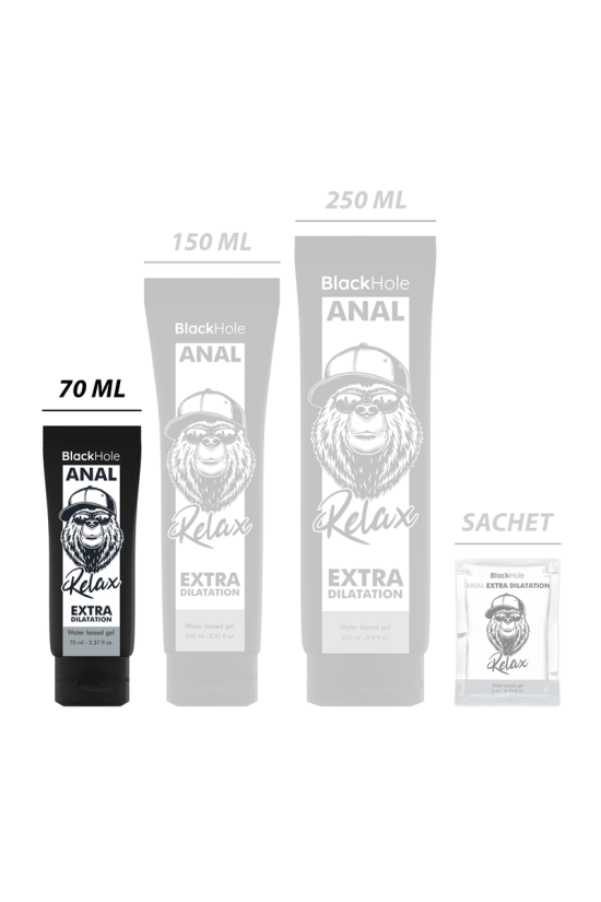 BLACK HOLE - GEL DILATANTE ANALE A BASE D'ACQUA 70 ML