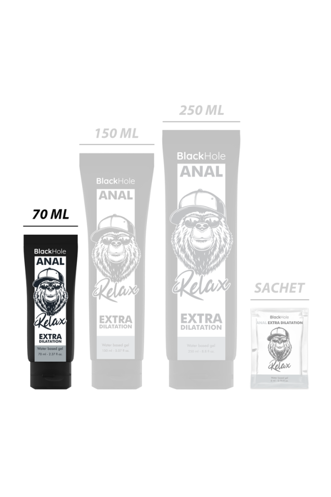 BLACK HOLE - GEL DILATANTE ANALE A BASE D'ACQUA 70 ML