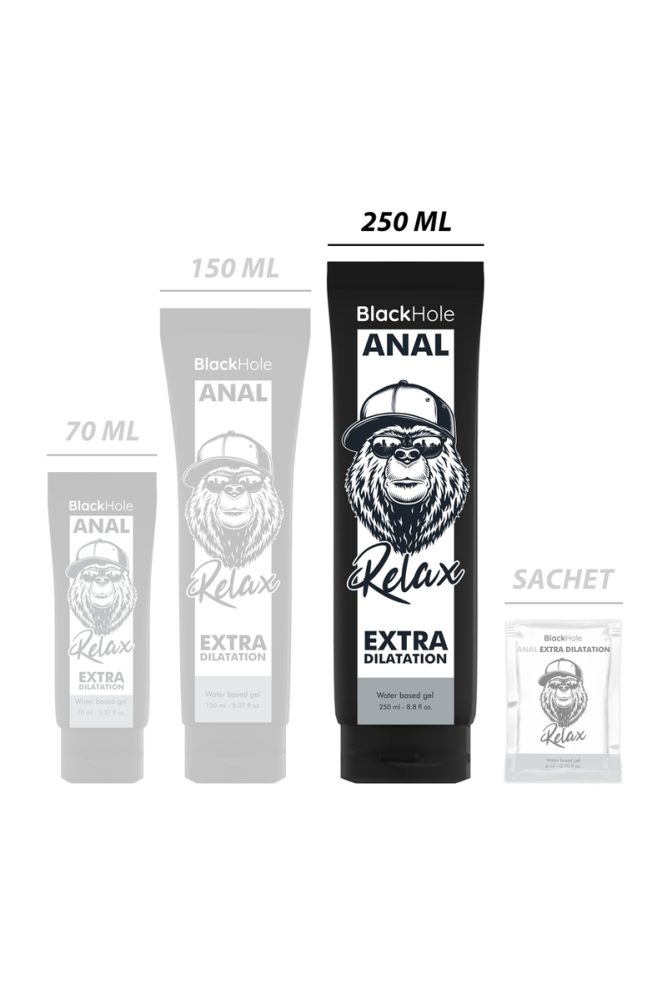 BLACK HOLE - GEL A BASE D'ACQUA DILATAZIONE ANALE 250 ML
