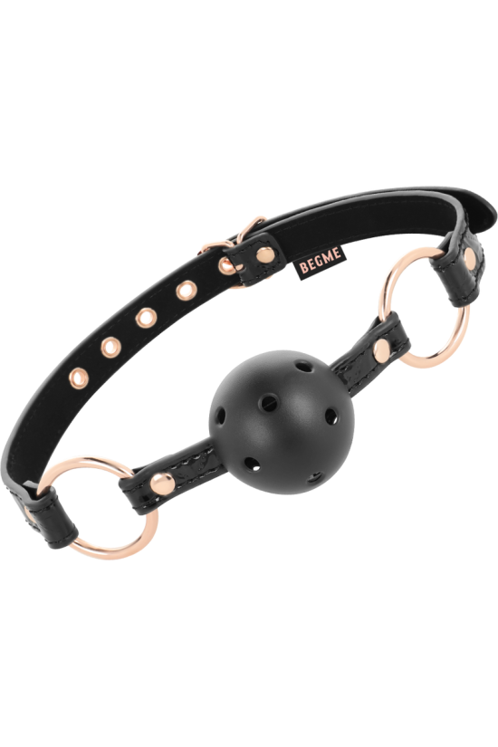 BEGME - BLACK EDITION BALL GAG VEGAN IN PELLE
