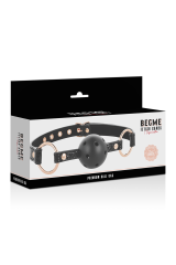 BEGME - BLACK EDITION BALL GAG VEGAN IN PELLE