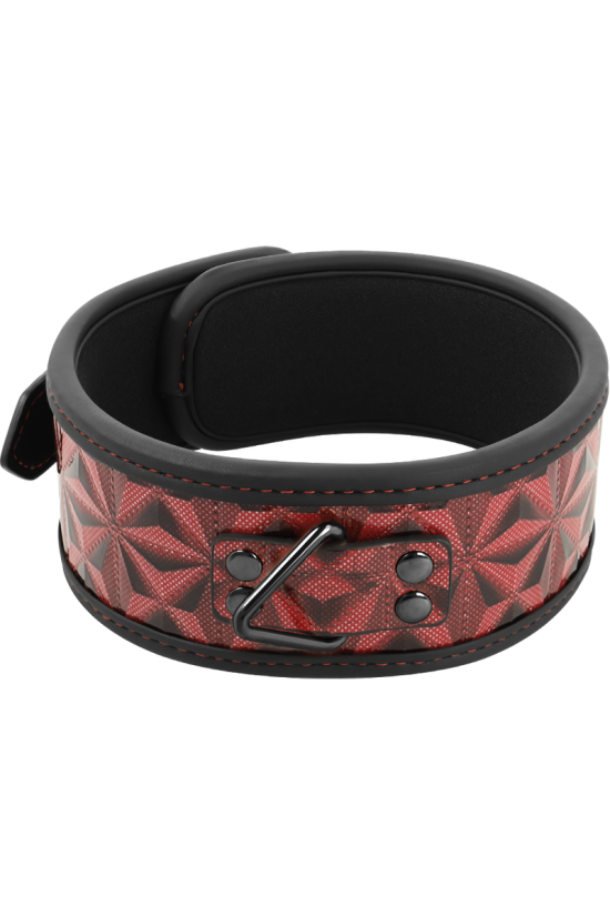 BEGME - COLLARE IN PELLE VEGANA PREMIUM RED EDITION CON FODERA IN NEOPRENE